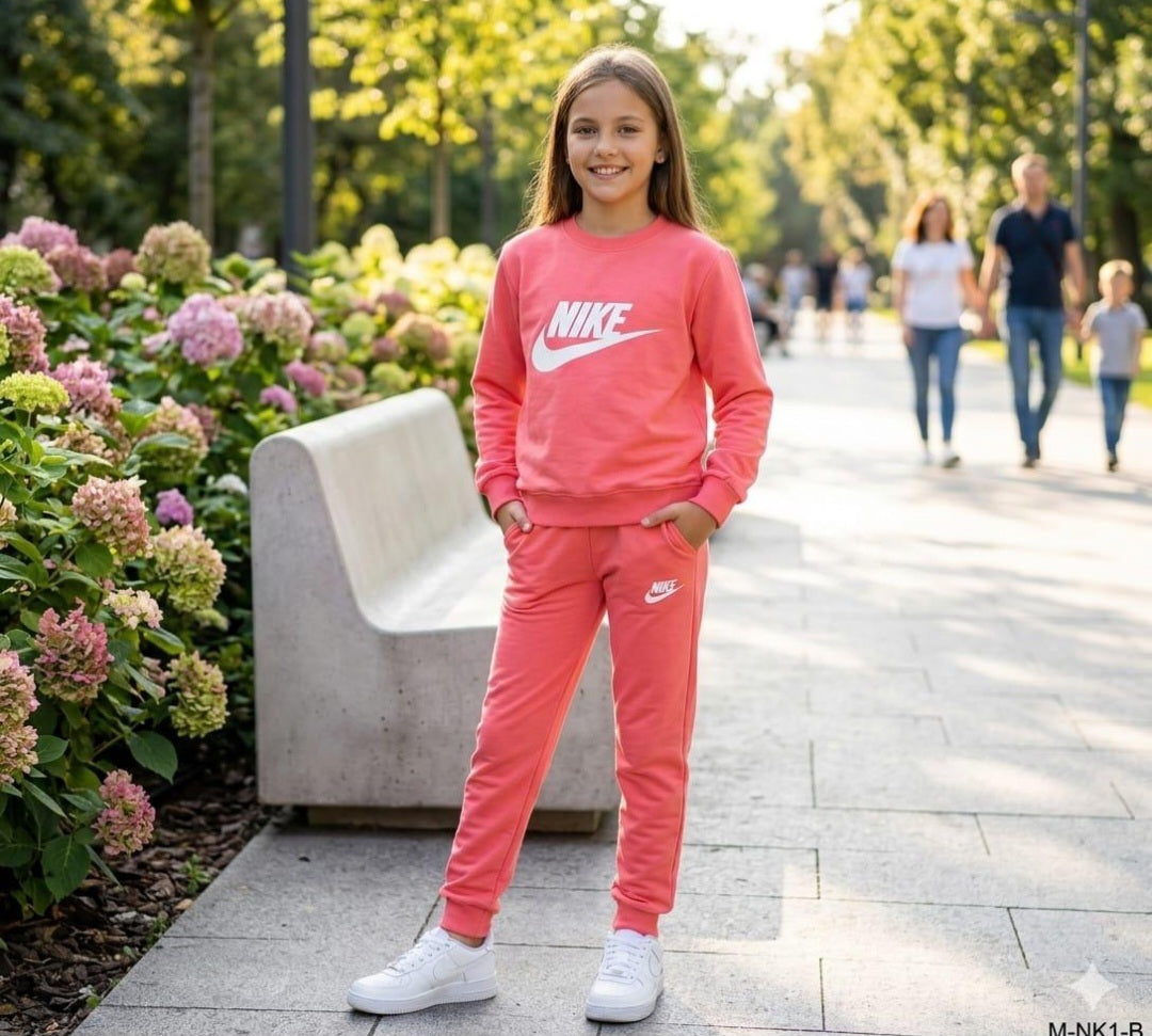 Girls Tangerine Tracksuit