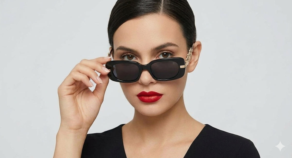 Muse&Manor Signature Black Gold Sunglasses